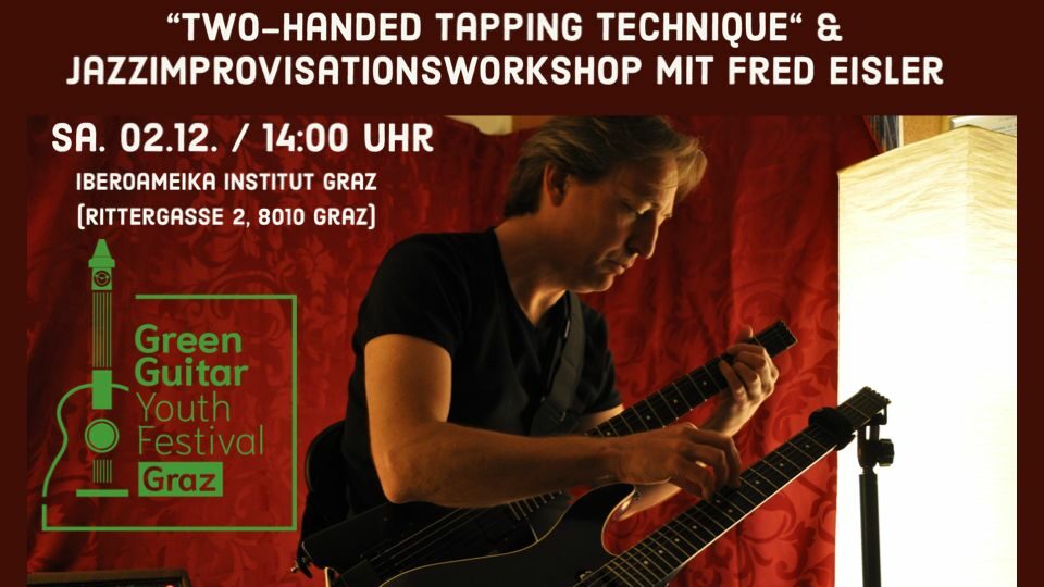 Flyer Two Handed Tapping mit Fred Eisler
